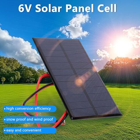 3 قطع لوحة شمسية صغيرة تيار مستمر 6 فولت من البولي سيليكون وحدة شاحن الخلايا الشمسية مجموعات نظام محمول بالطاقة الشمسية مع كابل 30 سم لمشاريع البحث العلمي، وصنع أضواء الحديقة، وأضواء المناظر الطبيعية، DIY إلخ in Kuwait