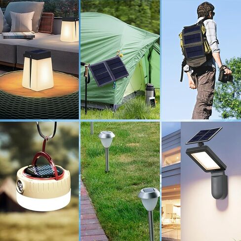 3 قطع لوحة شمسية صغيرة تيار مستمر 6 فولت من البولي سيليكون وحدة شاحن الخلايا الشمسية مجموعات نظام محمول بالطاقة الشمسية مع كابل 30 سم لمشاريع البحث العلمي، وصنع أضواء الحديقة، وأضواء المناظر الطبيعية، DIY إلخ in Kuwait