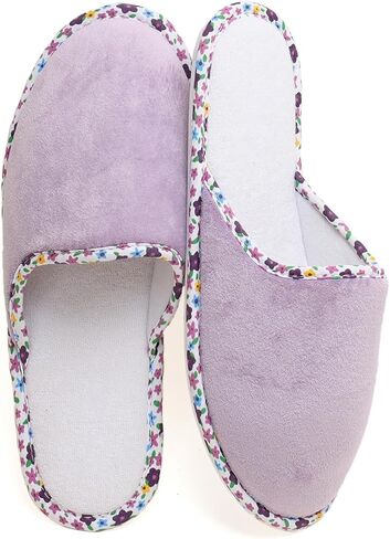 murmur Slippers for Women's House Shoes Non-slip Indoor Bedroom Slide Sandals Comfy Cute Washable Ladies Gifts Slip on Slide with Floral for Mother-Daughter Sisters Dormitory Guest hoseware in Saudi Arabia