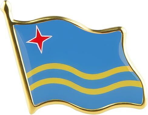 Country Flag Brooch Metal Alloy Souvenir Pin Shirt Hat Backpack Jewelry Accessories Decoration Party Christmas Gift Badge International Travel Pin in Kuwait