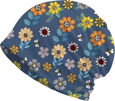 Art Owl Women's Slouchy Beanie Hat Cute Turban Hats Cancer Headwear Caps Baggy Skull Sleep Scarf in Saudi Arabia