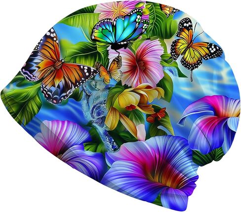 Art Owl Women's Slouchy Beanie Hat Cute Turban Hats Cancer Headwear Caps Baggy Skull Sleep Scarf in Saudi Arabia