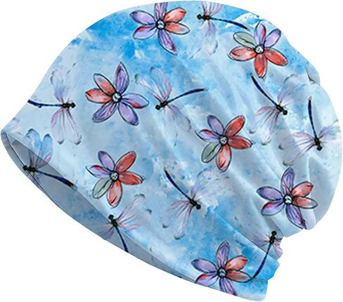 Art Owl Women's Slouchy Beanie Hat Cute Turban Hats Cancer Headwear Caps Baggy Skull Sleep Scarf in Saudi Arabia