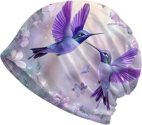 Art Owl Women's Slouchy Beanie Hat Cute Turban Hats Cancer Headwear Caps Baggy Skull Sleep Scarf in Saudi Arabia