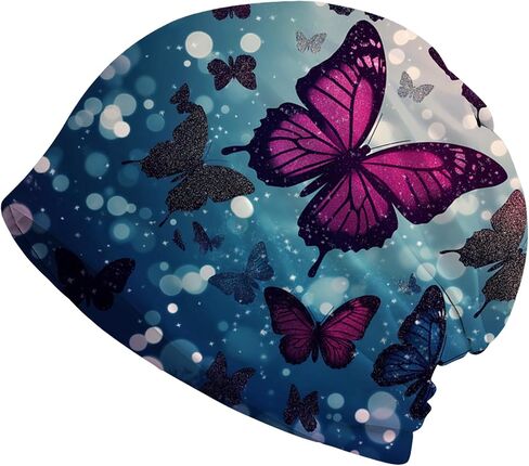 Art Owl Women's Slouchy Beanie Hat Cute Turban Hats Cancer Headwear Caps Baggy Skull Sleep Scarf in Saudi Arabia