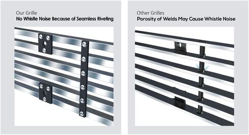 APS Premium Stainless Steel SS Chrome Billet Grille Grill Insert Compatible with Chevy Silverado 1500 2003 2004 2005 & 03-04 2500 3500 & 02-06 Avalanche Main Upper N19-A62058C in Saudi Arabia