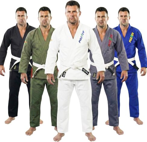 Brazilian Jiu Jitsu Gi for Men & Women BJJ Gi Grappling Kimonos Preshrunk Lightweight Fabric Martial Arts Uniform in Kuwait