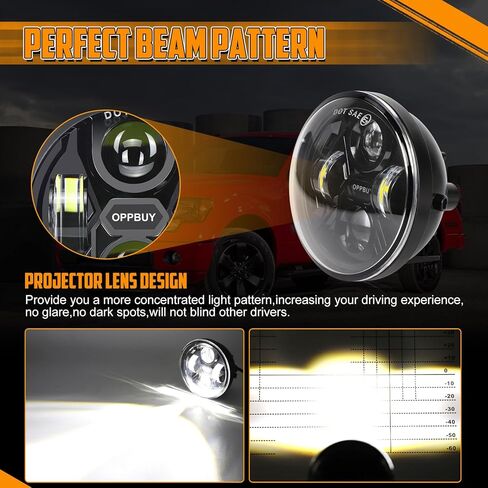 4.7" LED Fog Light Compatible with Tacoma 2005-2011,2004-2006 Solara,2008-2015 Sequoia,2007-2013 Tundra,80W 6500K Waterproof Plug&Play Driving Fog Light Replacement Assembly Kit-2 Year Warranty in Kuwait