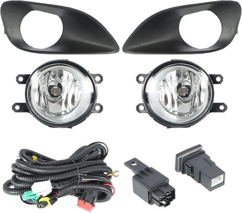 2-Pack Fog Light Assembly with Bulbs Switch and Wiring Kit Replacement for Yaris Sedan 2007-2011 in Saudi Arabia
