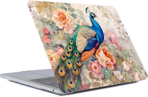 متوافق مع حافظة MacBook Air 13 بوصة 2020 2021 M1 A2337 A2179 A1932، حافظة بلاستيكية صلبة لجهاز Mac Air 13 مع معرف اللمس (2018-2021) - قوس قزح اليعسوب الهندباء in Kuwait