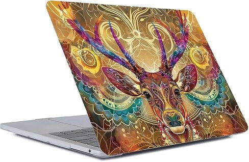 Compatible with MacBook Air 13 inch Case 2020 2021 M1 A2337 A2179 A1932, Plastic Hard Shell Case for Mac Air 13 with Touch ID (2018-2021) - Rainbow Dragonfly Dandelion in Saudi Arabia