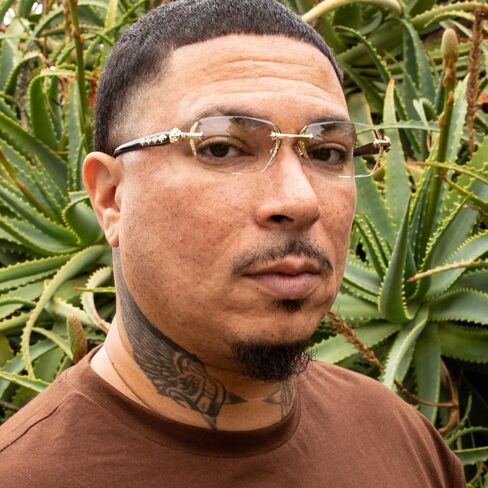 Street Knitted Retro Gothic Cross Style Vintage Designer Edge Cut Rimless Clear Lens Gold Frame Eyewear Unisex Square Frameless Men’s Women Clear Tint Rectangular Hip Hop Luxury Eye Glasses in Saudi Arabia