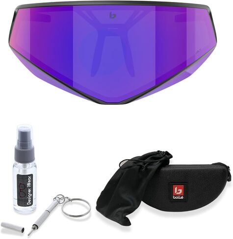 bollé Alien Wraparound Shield Sunglasses For Men For Women + BUNDLE with ACCESSORY EYEWEAR KIT in Saudi Arabia