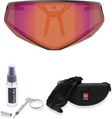 نظارة شمسية Bollé Alien Wraparound Shield للرجال والنساء + حزمة مع مجموعة إكسسوارات النظارات in Kuwait
