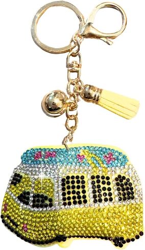 Popfizzy Crystal Keychains for Women and Girls, Bling Backpack Accessories, Bedazzled Purse Charms, Bag Charm, Handmade Gift in Saudi Arabia