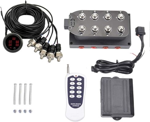 12v 8-valve Solenoid Valve Air Ride Suspension Manifold Valve With Remote Controller 0-300 PSI in Saudi Arabia