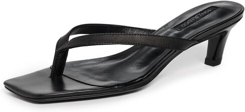 Tony Bianco Women's Topaz Leather Kitten Heel Sandal, Black, Size 11 in Saudi Arabia