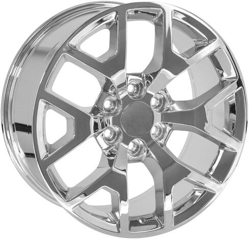 OE Wheels CV92 20 Inch Rims and Tires Fit Sierra 1500 Honeycomb Style 6x139.7 20x9 Chrome - Hollander 5656 - TS-37 AT 275/55-20 (Set of 4) in Saudi Arabia
