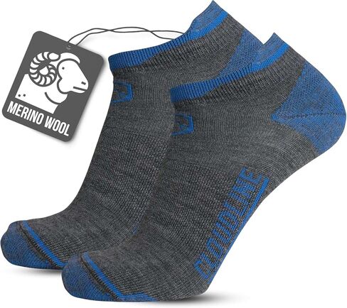 CloudLine Men’s and Women’s Ultralight Merino Wool Running Socks - Thin, Anti-Blister, Moisture Wicking, Made in USA - 3 Pair in Kuwait