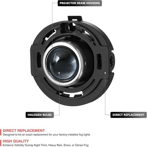 DNA MOTORING Pair of Fog light Lamps Compatible with Chrysler 200 300/Pacifica11-20,Avenger/Challenger/Charger/Dart/Durango/Grand Caravan 11-23,Compass/Grand Cherokee/Patriot 14-22,FL-ZTL-388-CH in Saudi Arabia