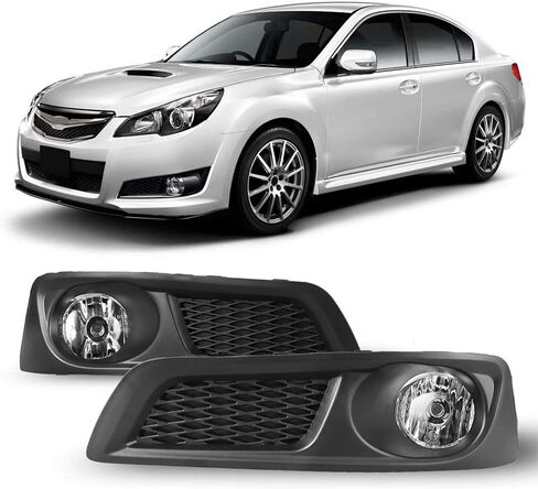 مجموعة مصابيح الضباب CPW مناسبة لـ 2010 2011 2012 Subaru Legacy، استبدال مصابيح الضباب لجهاز العرض للسائق والركاب مع حزام الأسلاك + مجموعة المفاتيح (عدسة شفافة للإسكان الأسود) in Saudi Arabia