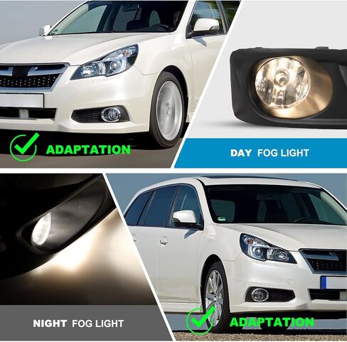 مجموعة مصابيح الضباب CPW مناسبة لـ 2010 2011 2012 Subaru Legacy، استبدال مصابيح الضباب لجهاز العرض للسائق والركاب مع حزام الأسلاك + مجموعة المفاتيح (عدسة شفافة للإسكان الأسود) in Saudi Arabia