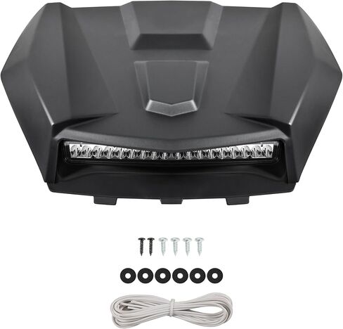 مغرفة غطاء محرك السيارة الرياضية SAUTVS مع ضوء كشاف LED لـ Polaris General 1000/XP 1000 16-21، مغرفة غطاء محرك السيارة مع مجموعة إضاءة مساعدة LED لملحقات Polaris General 1000/4 1000/ XP 1000/ XP 4 1000 2016-2021 in Saudi Arabia