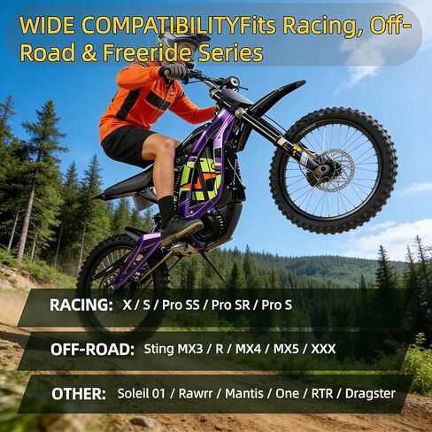 لوحة رقم الدراجة الترابية الكهربائية اللوحة الأمامية لـ Surron Sur Ron LBX Talaria Sting MX3/R MX4 MX5 Talaria XXX E-Ride Pro SR S SS 2.0 3.0 Tutti Soleil 01 Ridstar Q20 Super 73 (ملحقات الدراجة الإلكترونية) in Kuwait