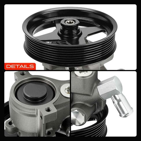 A-Premium Power Steering Pump, with 8-Groove Pulley, Compatible with Ford F-250 F-350 F-450 F-550 Super Duty, 2008 2009 2010, 6.4L in Saudi Arabia