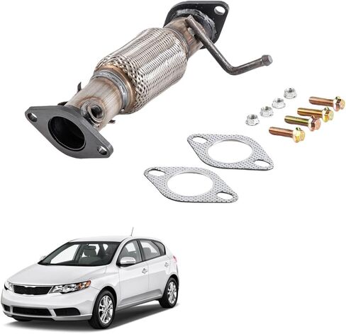 ماسورة عادم مرنة من الفولاذ المقاوم للصدأ مناسبة لـ 2010-2013 Kia Forte 2.0L,2.4L 2010-2013 Kia Forte Koup 2.0L,2.4L 52548 in Kuwait