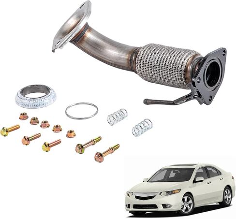ماسورة عادم مرنة من الفولاذ المقاوم للصدأ مناسبة لـ 2010-2013 Kia Forte 2.0L,2.4L 2010-2013 Kia Forte Koup 2.0L,2.4L 52548 in Kuwait