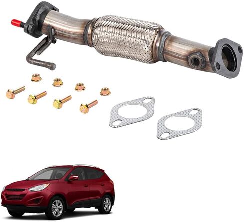 ماسورة عادم مرنة من الفولاذ المقاوم للصدأ مناسبة لـ 2010-2013 Kia Forte 2.0L,2.4L 2010-2013 Kia Forte Koup 2.0L,2.4L 52548 in Kuwait