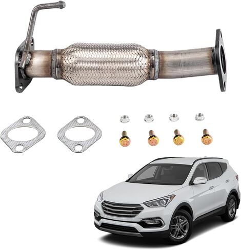 ماسورة عادم مرنة من الفولاذ المقاوم للصدأ مناسبة لـ 2010-2013 Kia Forte 2.0L,2.4L 2010-2013 Kia Forte Koup 2.0L,2.4L 52548 in Kuwait