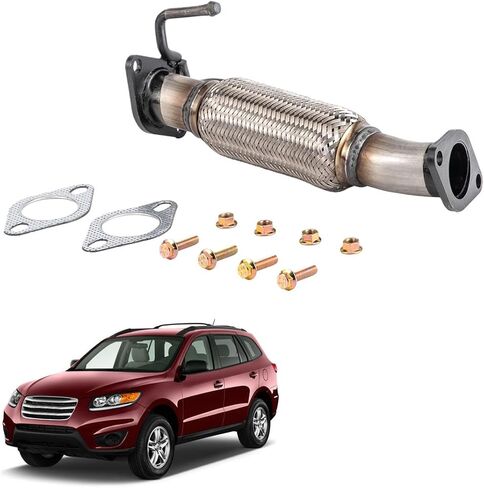 ماسورة عادم مرنة من الفولاذ المقاوم للصدأ مناسبة لـ 2010-2013 Kia Forte 2.0L,2.4L 2010-2013 Kia Forte Koup 2.0L,2.4L 52548 in Kuwait