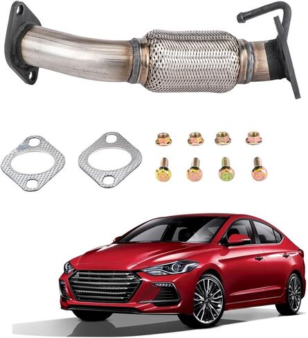 ماسورة عادم مرنة من الفولاذ المقاوم للصدأ مناسبة لـ 2010-2013 Kia Forte 2.0L,2.4L 2010-2013 Kia Forte Koup 2.0L,2.4L 52548 in Kuwait