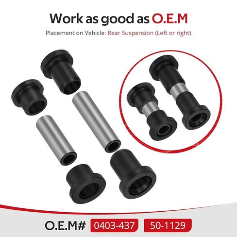 JAVIK طقم طوق التعليق الخلفي الأيسر والأيمن A-Arm طوق لقطط القطب الشمالي HDX 400 500 550 600 650 700 1000 2004-2023 O.E.M #0403-437 50-1129 in Saudi Arabia