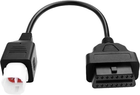 محول 4-Pin obd2 متوافق مع obd إلى 4pin لكابل تشخيص الدراجات النارية Yamaha، محول TIENFOKOTA 4-Pin obd2 متوافق مع دراجة نارية Yamaha لقراءة رموز الأخطاء والبيانات الحية in Kuwait