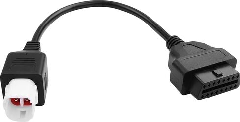 محول 4-Pin obd2 متوافق مع obd إلى 4pin لكابل تشخيص الدراجات النارية Yamaha، محول TIENFOKOTA 4-Pin obd2 متوافق مع دراجة نارية Yamaha لقراءة رموز الأخطاء والبيانات الحية in Kuwait