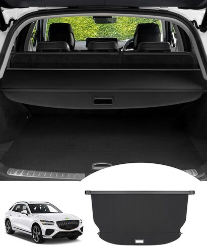 Powerty Cargo Cover Compatible with Trunk Cover Hyundai IONIQ 5 2022 2023 2024 Accessories Trunk Security Cover Retractable Shielding Shade Black No Gap in Saudi Arabia