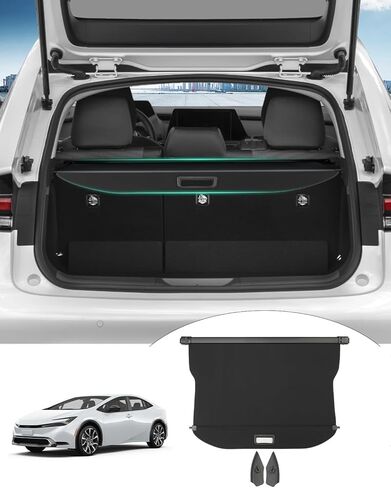 Powerty Cargo Cover Compatible with Trunk Cover Hyundai IONIQ 5 2022 2023 2024 Accessories Trunk Security Cover Retractable Shielding Shade Black No Gap in Saudi Arabia