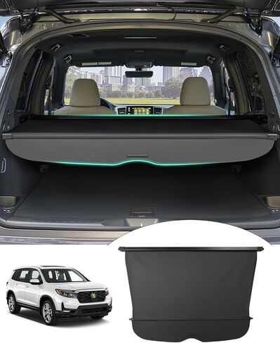 Powerty Cargo Cover Compatible with Trunk Cover Hyundai IONIQ 5 2022 2023 2024 Accessories Trunk Security Cover Retractable Shielding Shade Black No Gap in Saudi Arabia