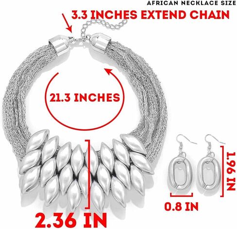 مجموعة قلادات مميزة، تصميم أوراق الذهب مع سلسلة شبكية، أقراط متدلية متطابقة in Kuwait