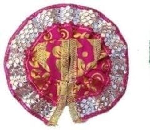 Size 1 Laddu Gopal Shringar Combo Set, 8 Piece Traditional Indian Temple Jewelry, Multicolor, Size 1 No, Mukut Mala Bansuri Chhadi Kundal Karula Pagdi Specs in Saudi Arabia