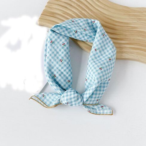 23 inch Cotton and Linen Scarf Women's Fashion Pattern Square Satin Headscarf Headdress Scarves in Saudi Arabia