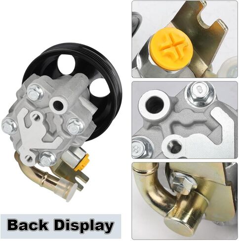 Power Steering Pump with Pulley Compatible with Nissan Frontier 3.3L V6 1999 2000 2001 2002 2003 2004, Compatible with Nissan Xterra 3.3L V6 2000 to 2004, Replacement for 21-5219, 491104S100 in Saudi Arabia