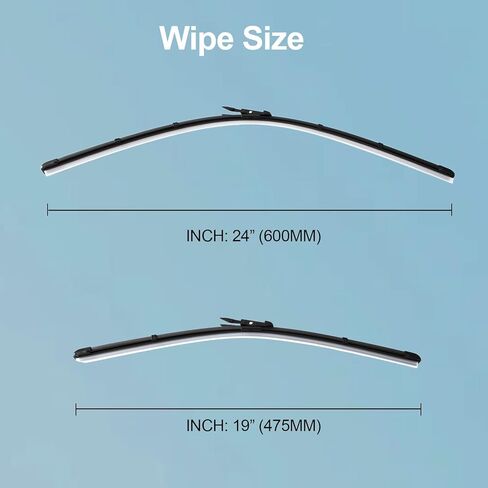 AUCERAMIC 61619478361 Front Windshield Wipers Blades 2-Piece Set Fit for 4 Series 2021-2025 BMW 430i M4 M440i 2022-2025 BMW 430i Gran Coupe i4 24"+19" in Saudi Arabia