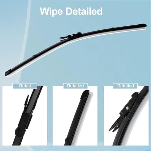 AUCERAMIC 61619478361 Front Windshield Wipers Blades 2-Piece Set Fit for 4 Series 2021-2025 BMW 430i M4 M440i 2022-2025 BMW 430i Gran Coupe i4 24"+19" in Saudi Arabia
