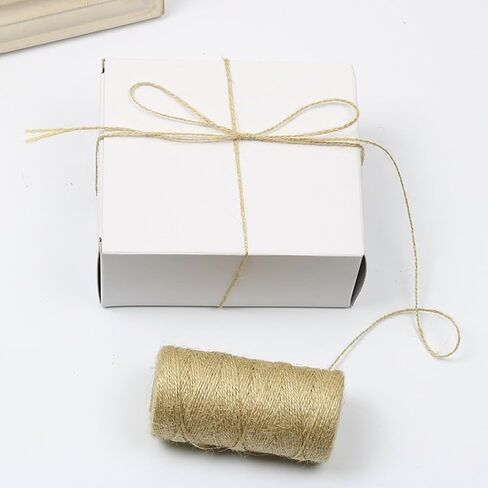 1 Pcs 2mm Natural Jute Twine String Crafting Twine String for Crafts Gift, Craft Projects, Wrapping, Packing, Gardening, Bundling-Jute Rope for House&Garden Wide Usage in Saudi Arabia