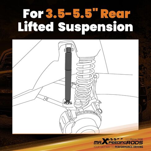 maXpeedingrods Fit 3.5-5.5" Lift Rear Shocks for Ram 1500 2009-2024 4WD, G1 Version in Saudi Arabia