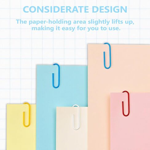 Paper Clips, 100-PCS PaperClips Assorted Sizes, 8 Colored Paper Clips Medium, Binder Clips Paperclips Assorted Sizes Set for Home School Office Supplies (100, Medium) in Kuwait